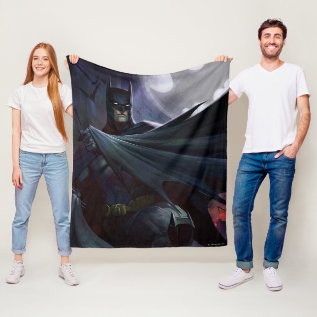 Infinite Crisis Batman Illustration Fleece Blanket (In Situ)