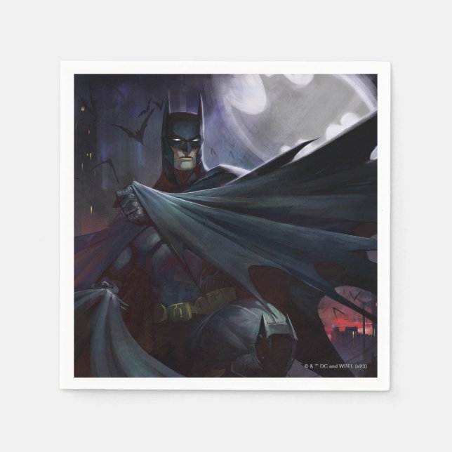 Infinite Crisis Batman Illustration Napkin (Front)