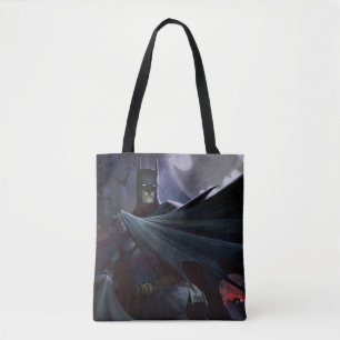 Infinite Crisis Batman Illustration Tote Bag