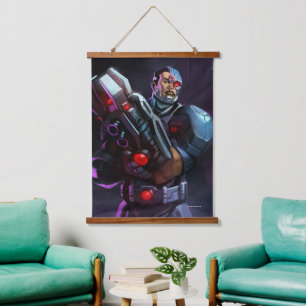 Infinite Crisis Cyborg Illustration Hanging Tapestry