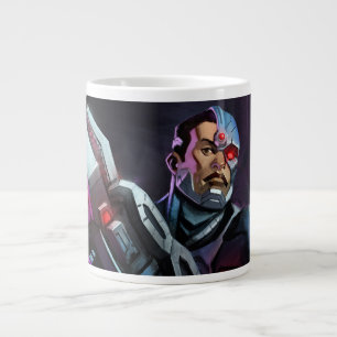Infinite Crisis Cyborg Illustration Large Coffee Mug