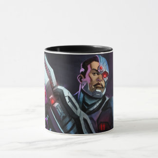 Infinite Crisis Cyborg Illustration Mug