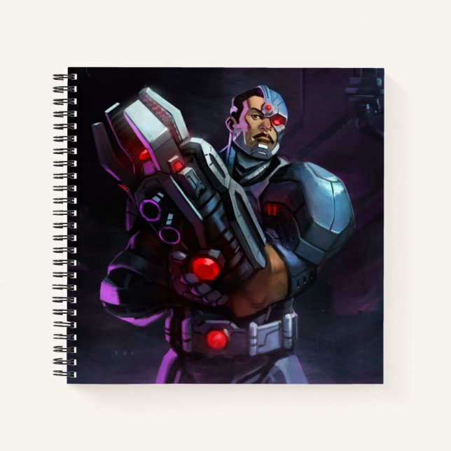 Infinite Crisis Cyborg Illustration Notebook (Front)