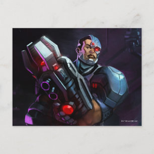 Infinite Crisis Cyborg Illustration Postcard