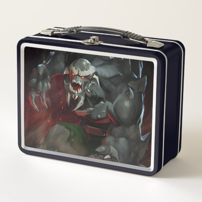 Infinite Crisis Doomsday Illustration Metal Lunch Box (Front)
