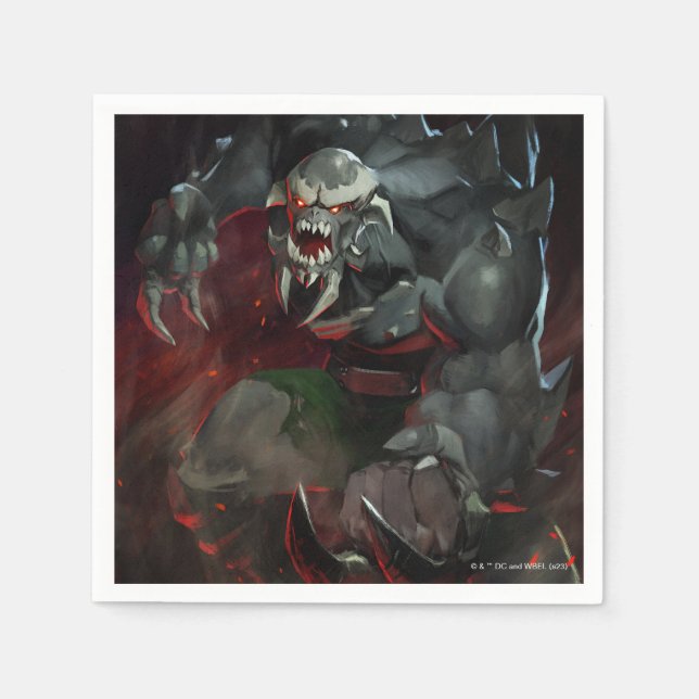 Infinite Crisis Doomsday Illustration Napkin (Front)