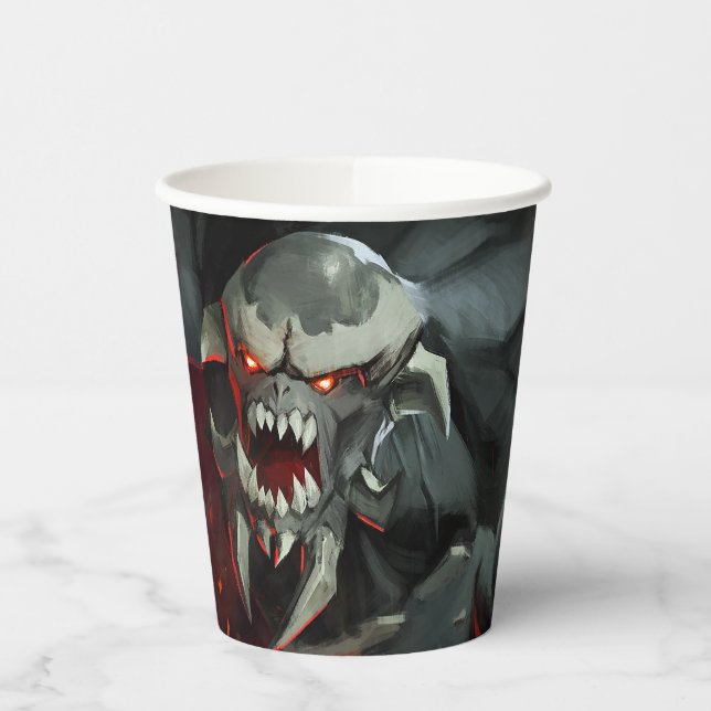 Infinite Crisis Doomsday Illustration Paper Cups (Left)
