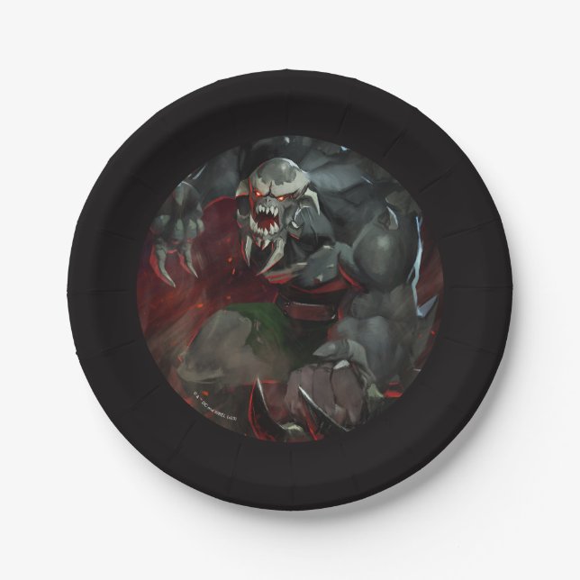 Infinite Crisis Doomsday Illustration Paper Plate (Front)