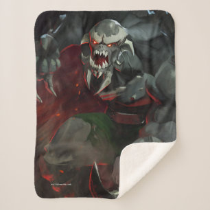 Infinite Crisis Doomsday Illustration Sherpa Blanket