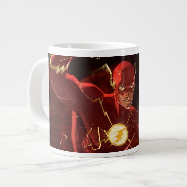Infinite Crisis Flash Illustration Large Coffee Mug (Front Left)