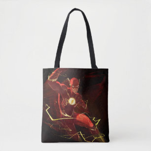 Infinite Crisis Flash Illustration Tote Bag