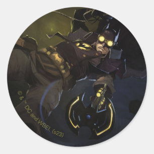 Infinite Crisis Gaslight Batman Illustration Classic Round Sticker