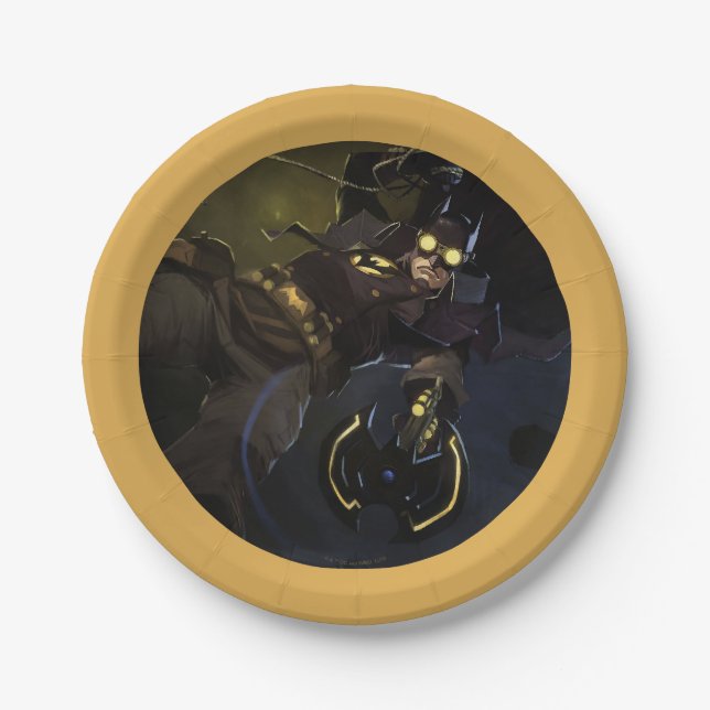 Infinite Crisis Gaslight Batman Illustration Paper Plate (Front)