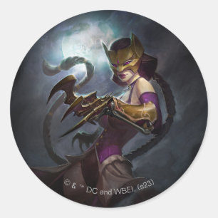 Infinite Crisis Gaslight Catwoman Illustration Classic Round Sticker