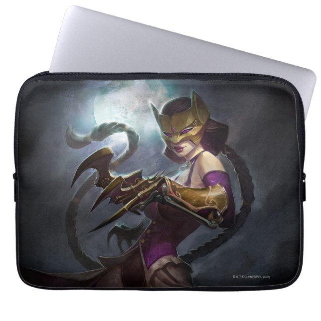 Infinite Crisis Gaslight Catwoman Illustration Laptop Sleeve (Front)