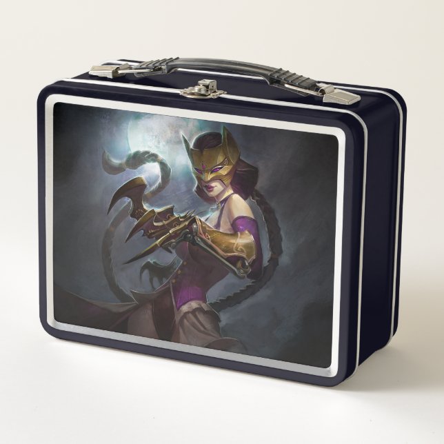 Infinite Crisis Gaslight Catwoman Illustration Metal Lunch Box (Front)