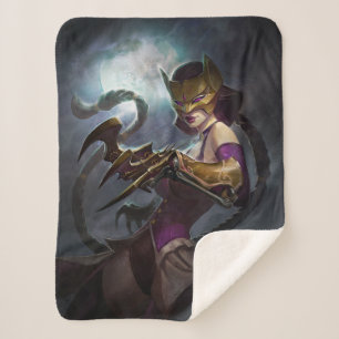 Infinite Crisis Gaslight Catwoman Illustration Sherpa Blanket