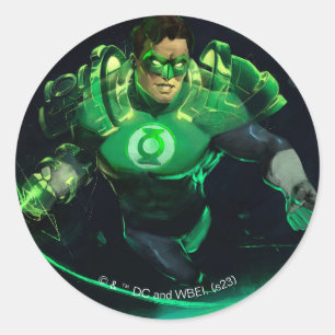 Infinite Crisis Green Lantern Illustration Classic Round Sticker