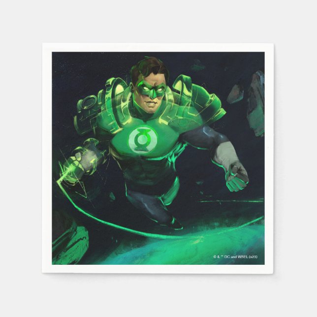 Infinite Crisis Green Lantern Illustration Napkin (Front)
