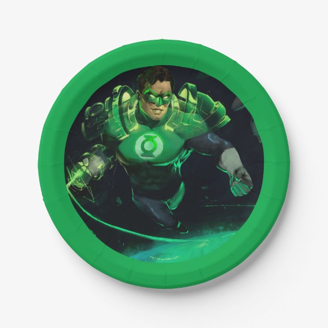 Infinite Crisis Green Lantern Illustration Paper Plate (Front)