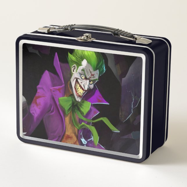 Infinite Crisis Joker Illustration Metal Lunch Box (Front)