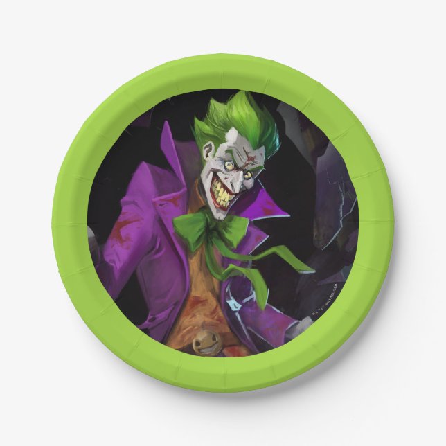 Infinite Crisis Joker Illustration Paper Plate (Front)