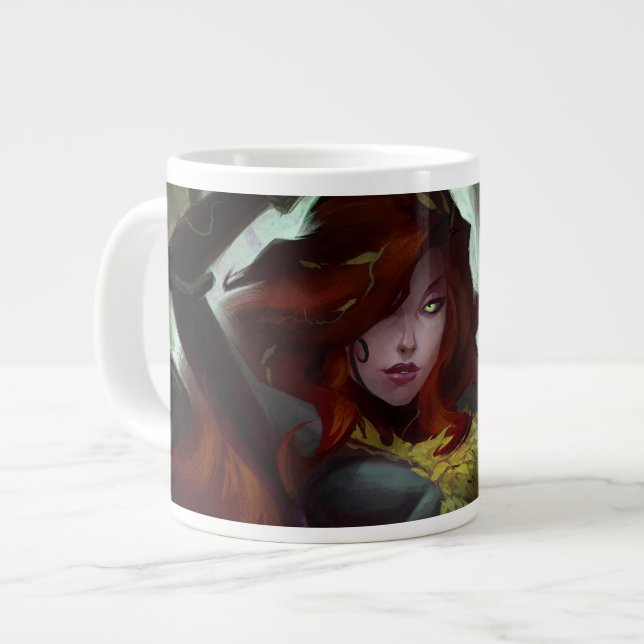 Infinite Crisis Poison Ivy Illustration Large Coffee Mug (Front Left)