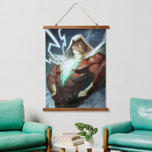 Infinite Crisis Shazam Illustration Hanging Tapestry