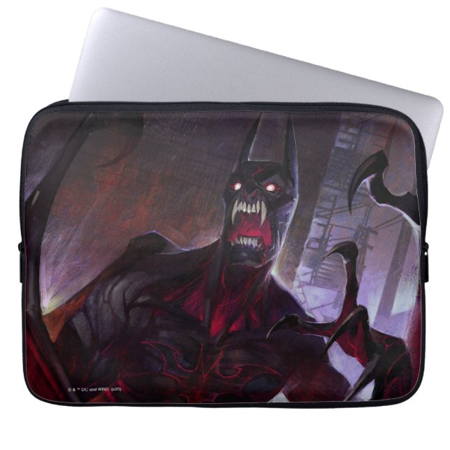 Infinite Crisis Vampire Batman Illustration Laptop Sleeve (Front)