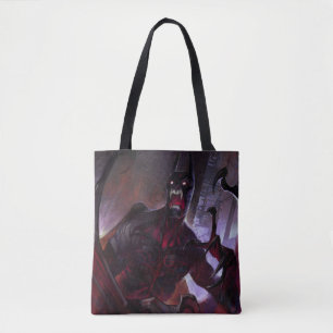 Infinite Crisis Vampire Batman Illustration Tote Bag