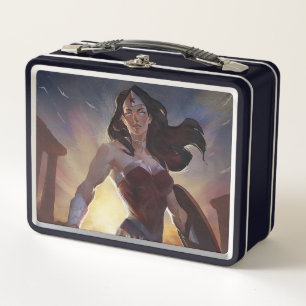 Infinite Crisis Wonder Woman Illustration Metal Lunch Box