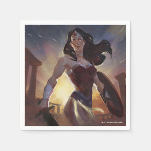 Infinite Crisis Wonder Woman Illustration Napkin