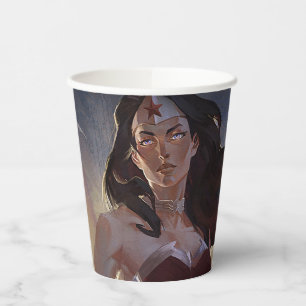 Infinite Crisis Wonder Woman Illustration Paper Cups
