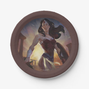 Infinite Crisis Wonder Woman Illustration Paper Plate