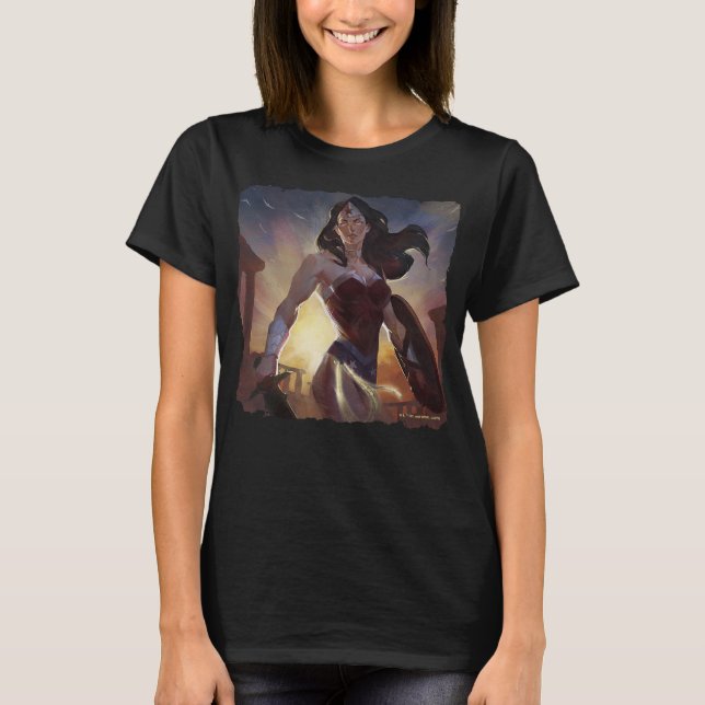 Infinite Crisis Wonder Woman Illustration T-Shirt (Front)