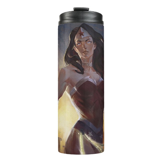 Infinite Crisis Wonder Woman Illustration Thermal Tumbler (Front)