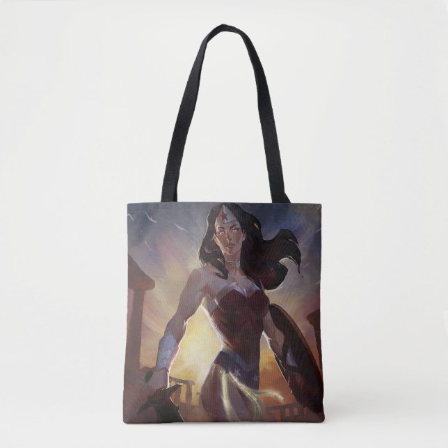 Infinite Crisis Wonder Woman Illustration Tote Bag (Front)