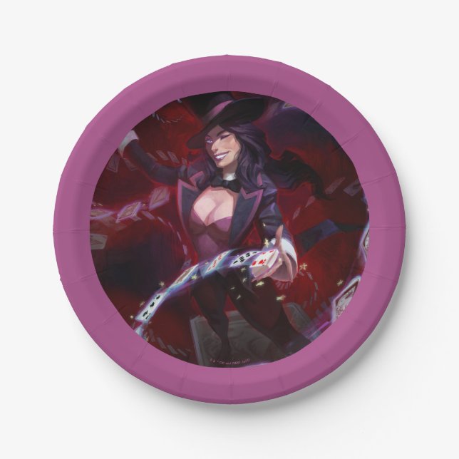 Infinite Crisis Zatanna Illustration Paper Plate (Front)