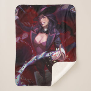 Infinite Crisis Zatanna Illustration Sherpa Blanket