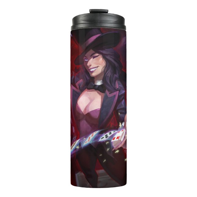 Infinite Crisis Zatanna Illustration Thermal Tumbler (Front)