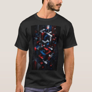 Infinite Cube Illusion Ultra 3D Geometric T-Shir T-Shirt