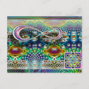 Infinite Dharma Wheel Postcard