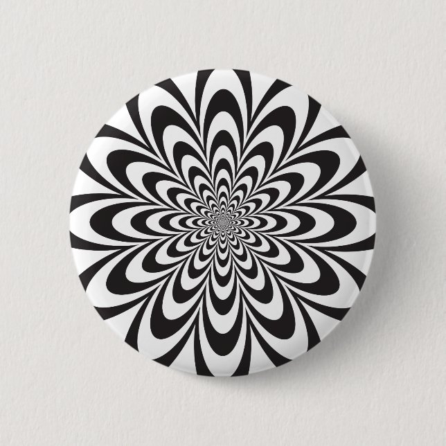 Infinite Flower 6 Cm Round Badge (Front)