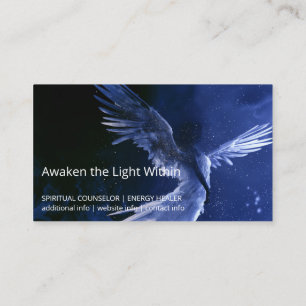 Infinite Grace Winged Angel Business Card