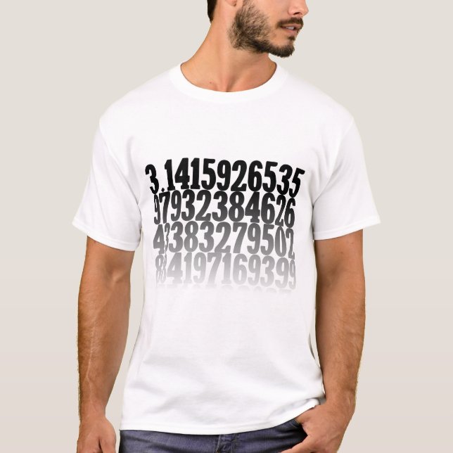 Infinite Gradient Pi Decimals T-Shirt (Front)