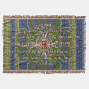 Infinite - Green Abstract by Alexandra Cook Throw Blanket