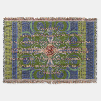 Infinite - Green Abstract by Alexandra Cook Throw Blanket