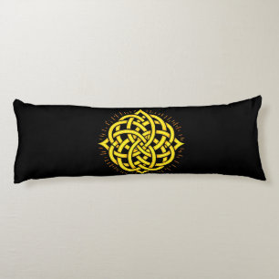 Infinite Harmony: Sacred Mandala Celtic Symbol Art Body Cushion