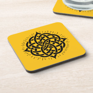 Infinite Harmony: Sacred Mandala Celtic Symbol Art Coaster