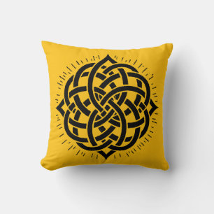 Infinite Harmony: Sacred Mandala Celtic Symbol Art Cushion